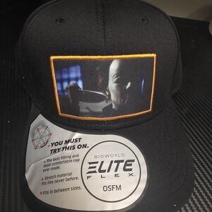 Bioworld Elite Flex Black Snapback Hat with Graphic Patch